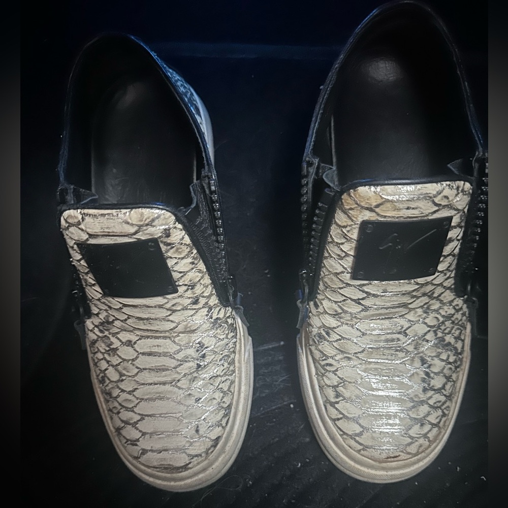 Giuseppe Zanotti Python Embossed Leather Devon Sn… - image 6